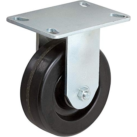 Casterhq 5x2 Rigid Caster, PHENOLIC Wheel, 1,000 LBS Capacity CB-9RC5-PH1